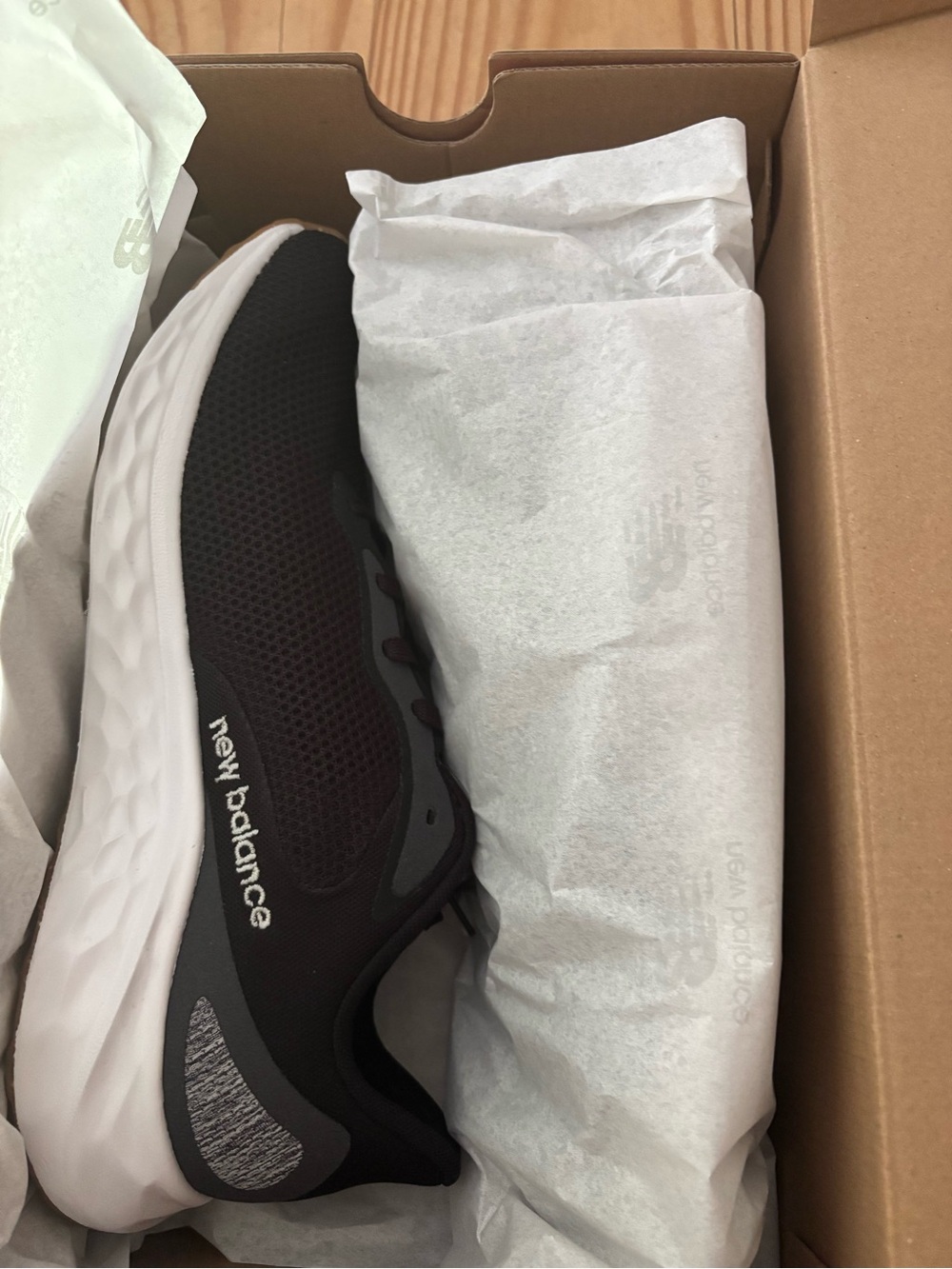 New Balance Black and Gum Fresh Foam Arishi v4